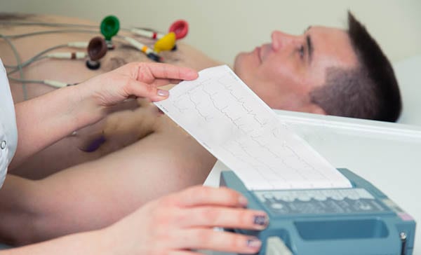 Patient cardiac testing appointment